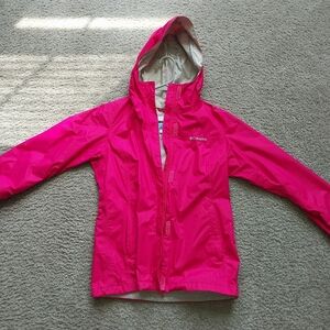 Columbia Hot Pink Hooded Women's Raincoat